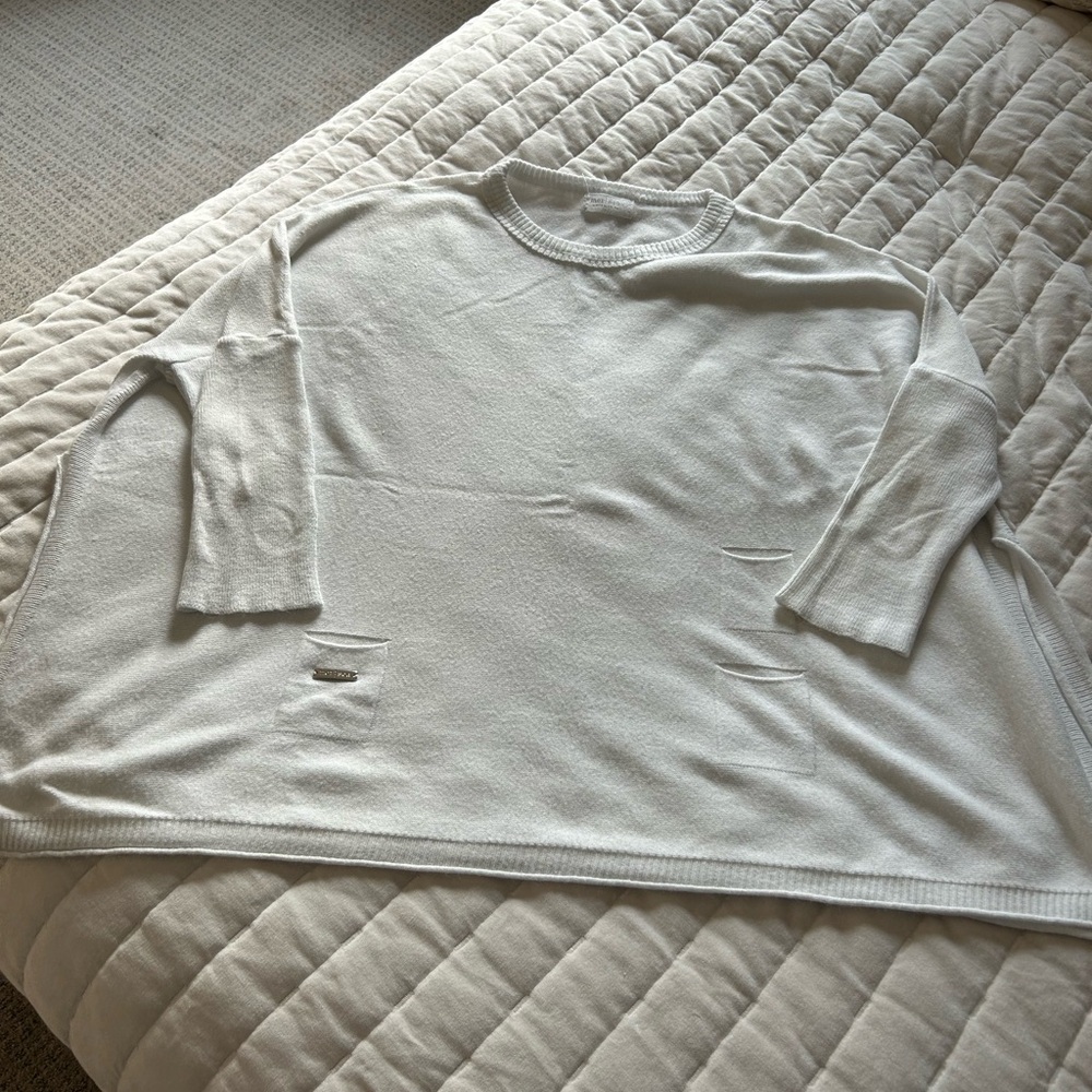 Mersea white sweater one size
